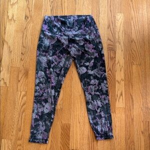 lululemon athletica gray and Purple Patterned Leggings